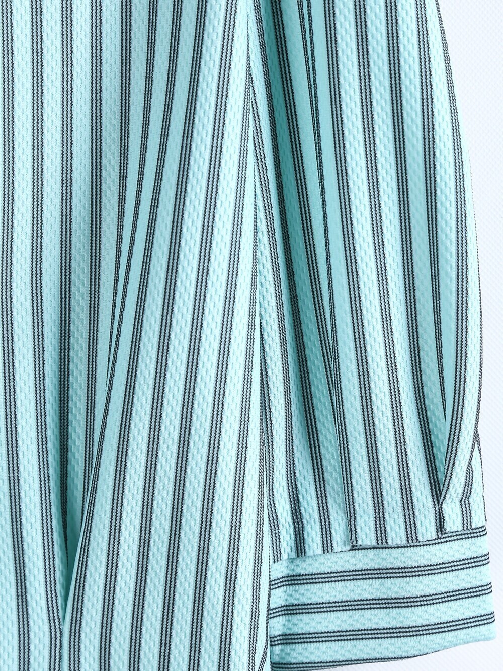 green and white striped crop top