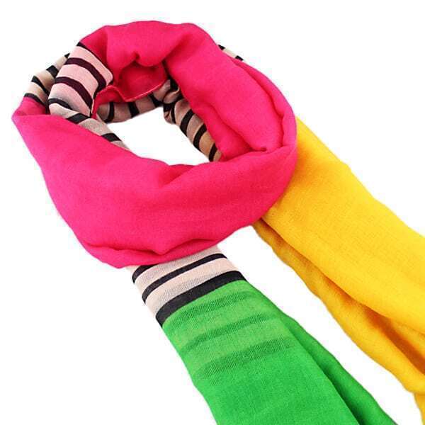 green yellow scarf