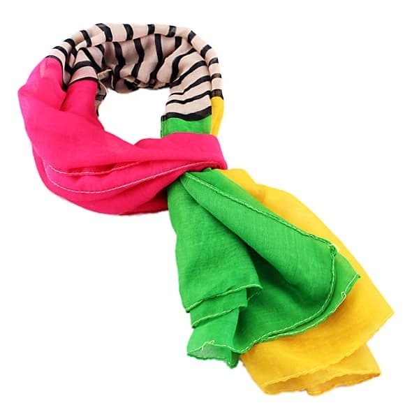 green yellow scarf