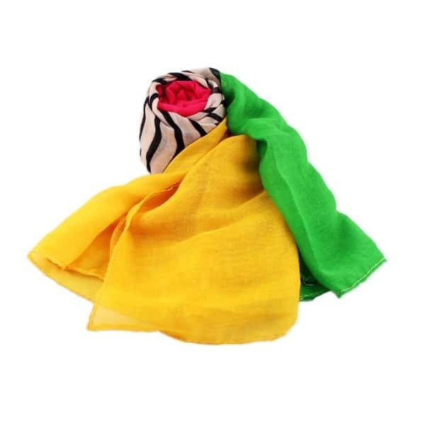 green yellow scarf