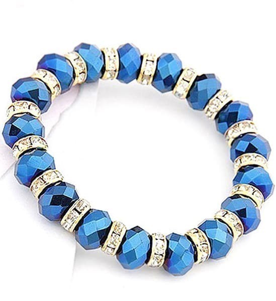 Fashion Blue Bead Bracelet