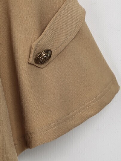 khaki cape coat