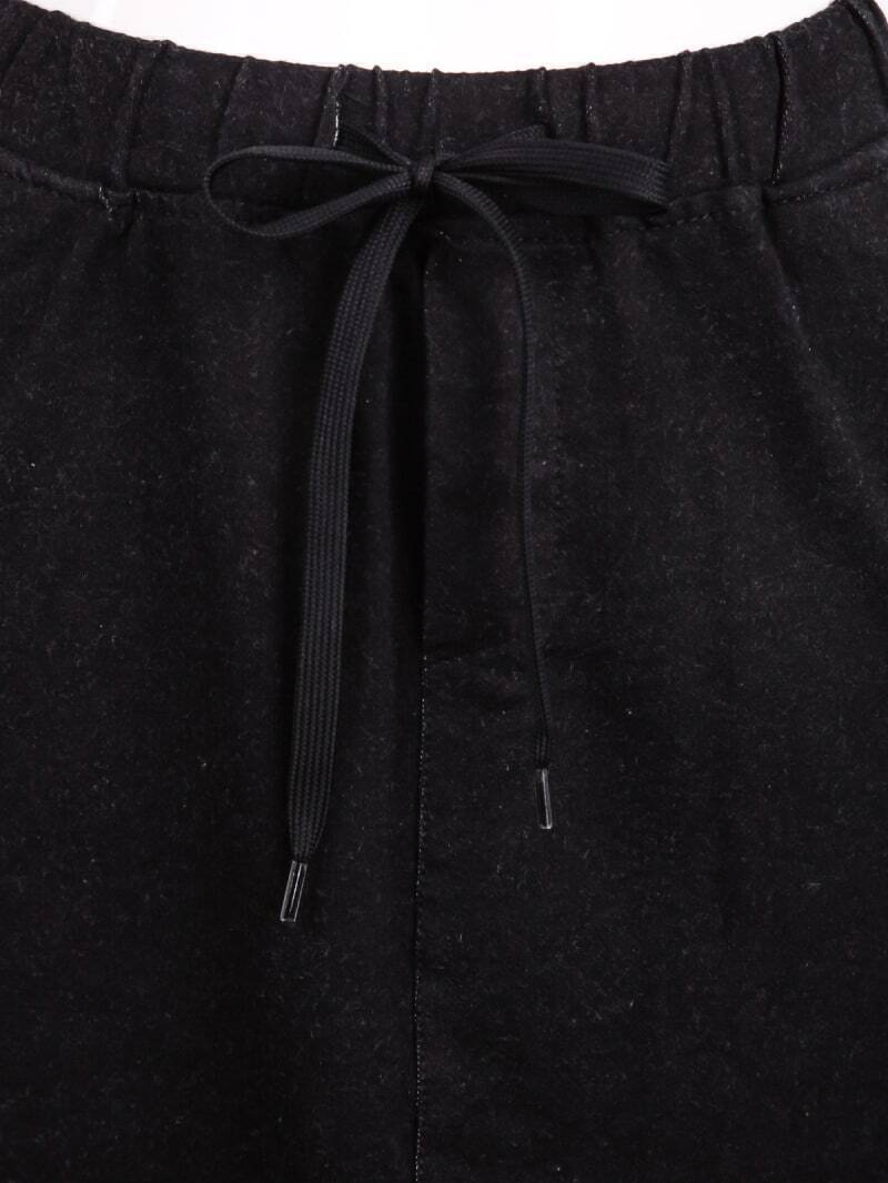 Black Drawstring Waist Bodycon Skirt SheIn(Sheinside)