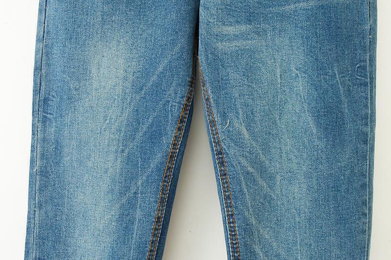 Blue Bleached Pockets Denim Pant SheIn(Sheinside)