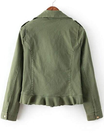 dark green long sleeve jacket