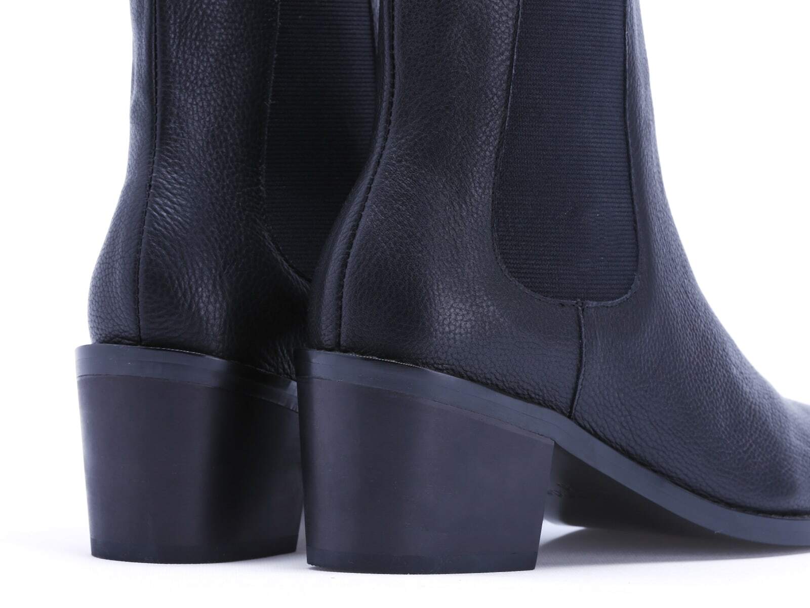 womens black mid heel shoes