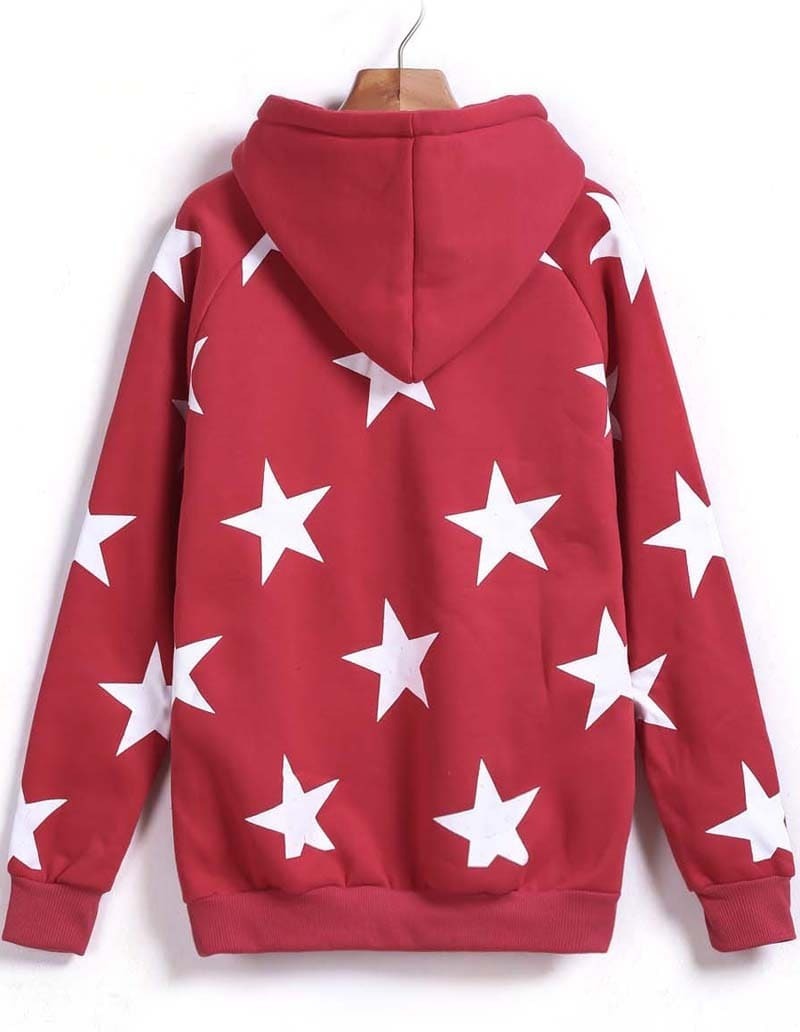 Red hooded sweatshirts Clearance