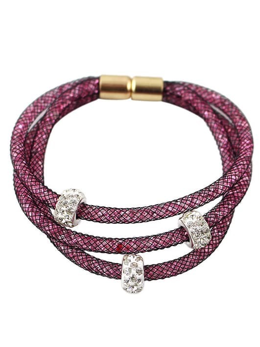 Multilayer Diamond Circle Bracelet