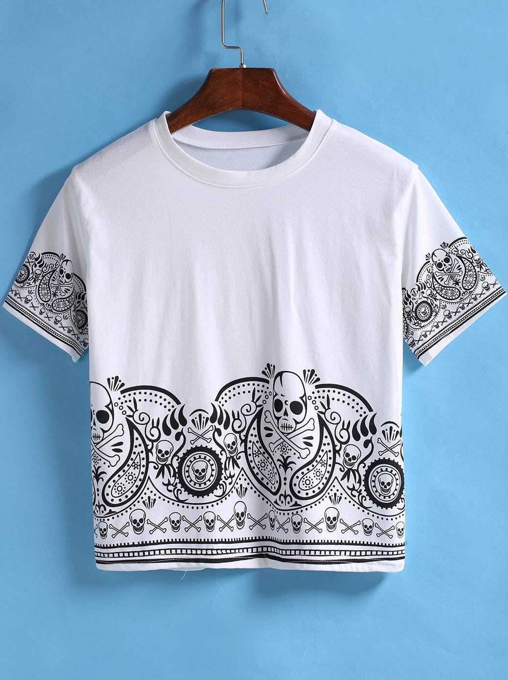 skull shirt shein