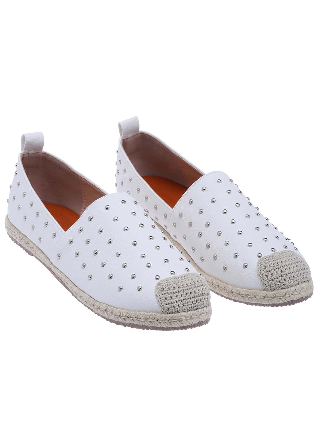 beaded flat shoes white with crochet bead flat shoes shein sheinside beaded flat shoes white with crochet bead flat shoes shein sheinside