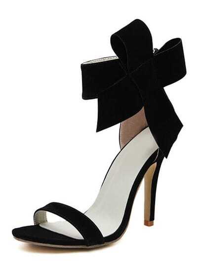 black high heels with bow on back black with bow back zipper high heeled sandals shein black high heels with bow on back black with bow back zipper high heeled sandals shein