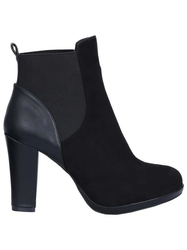 botines de tacon grueso