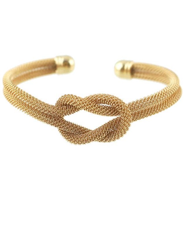 Gold Double Twine Bracelet Shein Sheinside