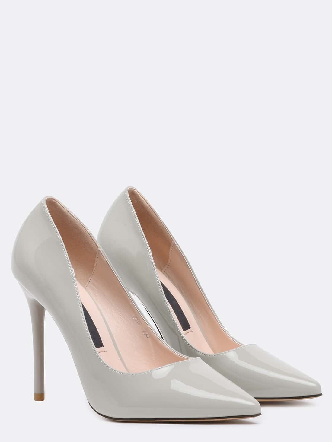 grey high heel pumps grey point toe high stiletto heel pumps shein sheinside grey high heel pumps grey point toe high stiletto heel pumps shein sheinside