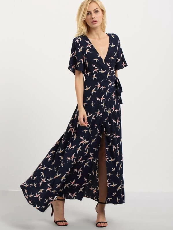 shein bird dress