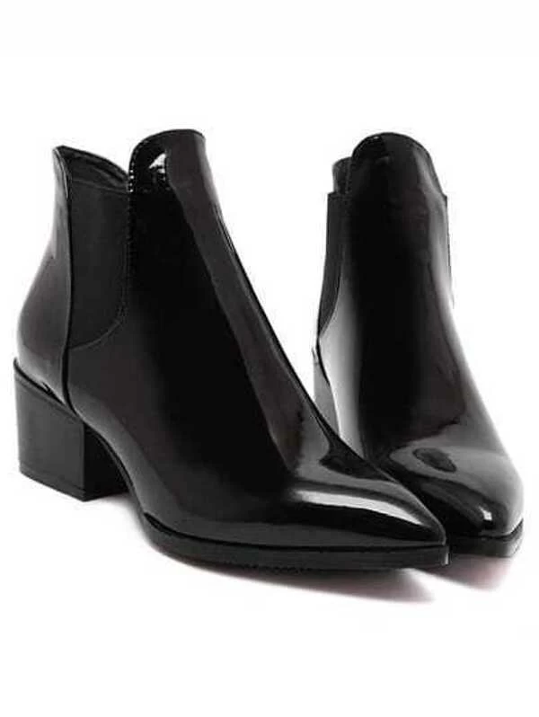 boots pointues plates