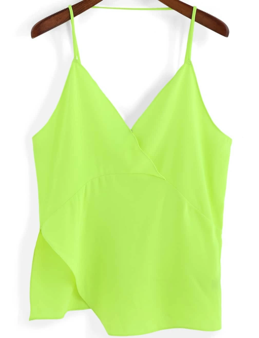 Neon green spaghetti strap tank Clearance