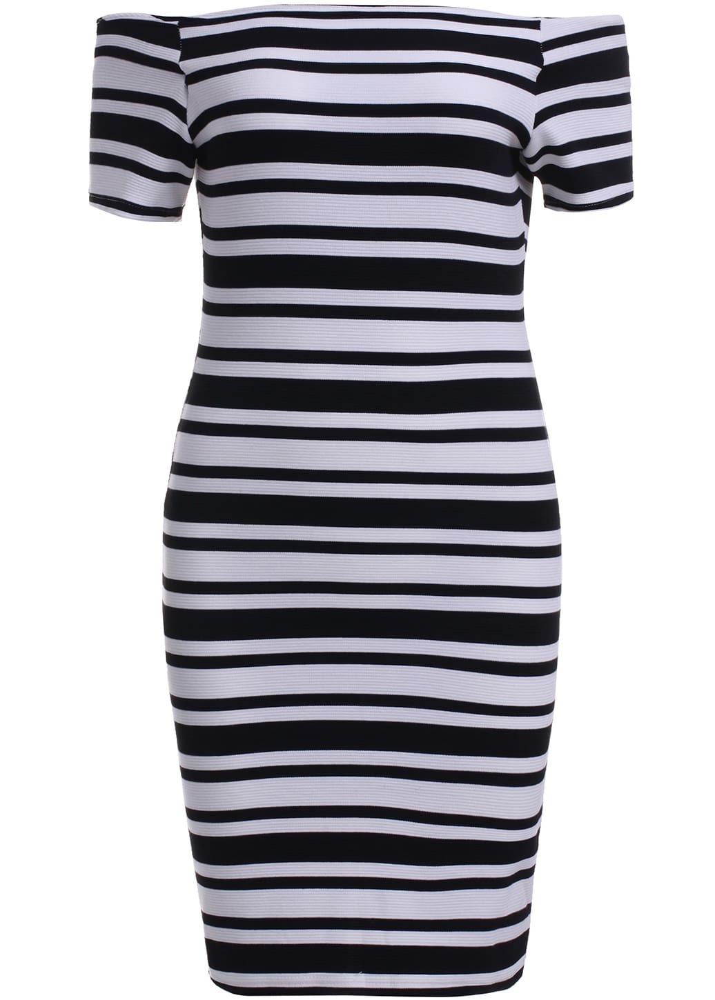 shein black and white dress
