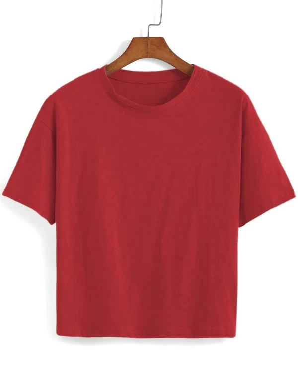 red loose t shirt