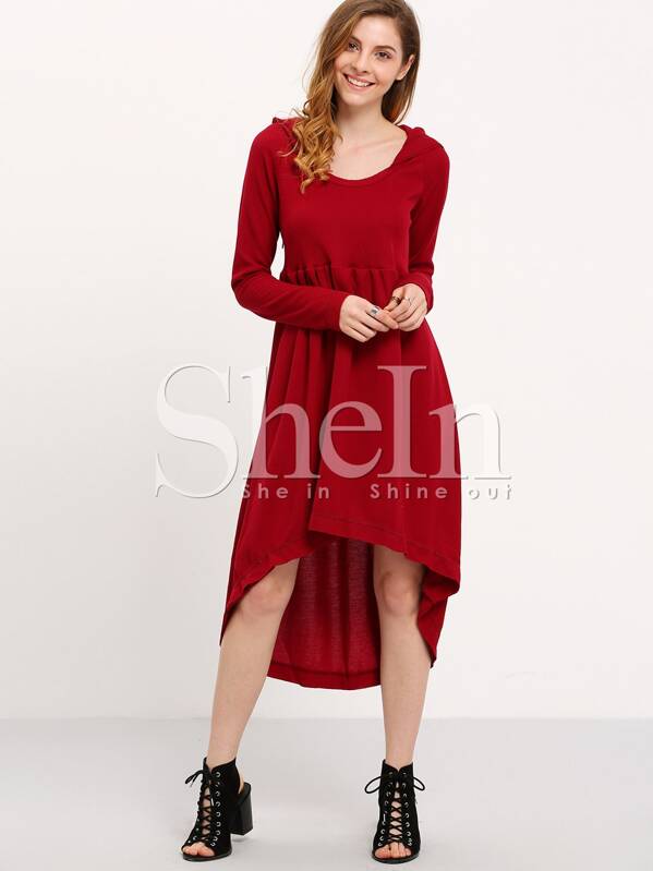Long Sleeve High Low Dress
