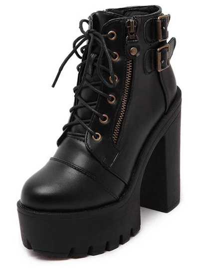 bottines talons epais