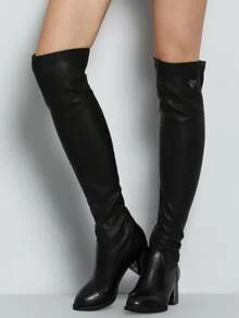 cuissarde cuir noir
