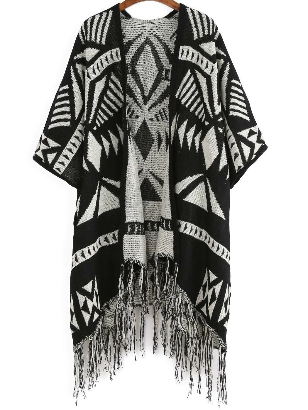 white tassel cardigan