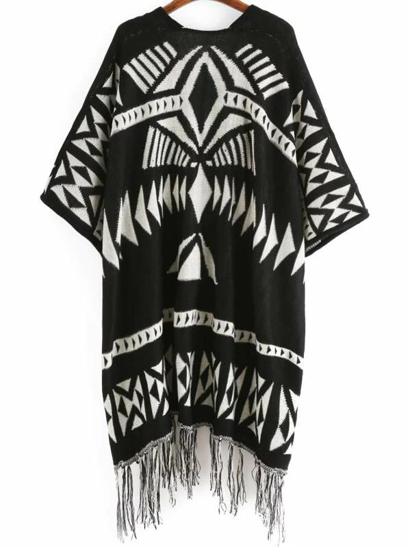 white tassel cardigan