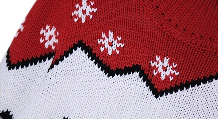 colour mock neck snowflake christmas tree sweater shein colour mock neck snowflake christmas tree sweater shein