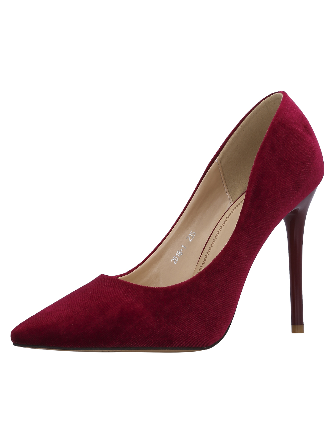 escarpin rouge bordeaux femme