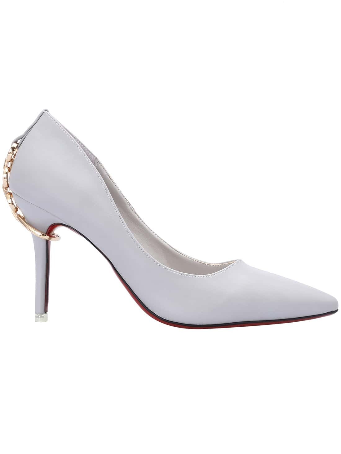grey high heel pumps grey pointed toe high stiletto heel pumps shein sheinside grey high heel pumps grey pointed toe high stiletto heel pumps shein sheinside