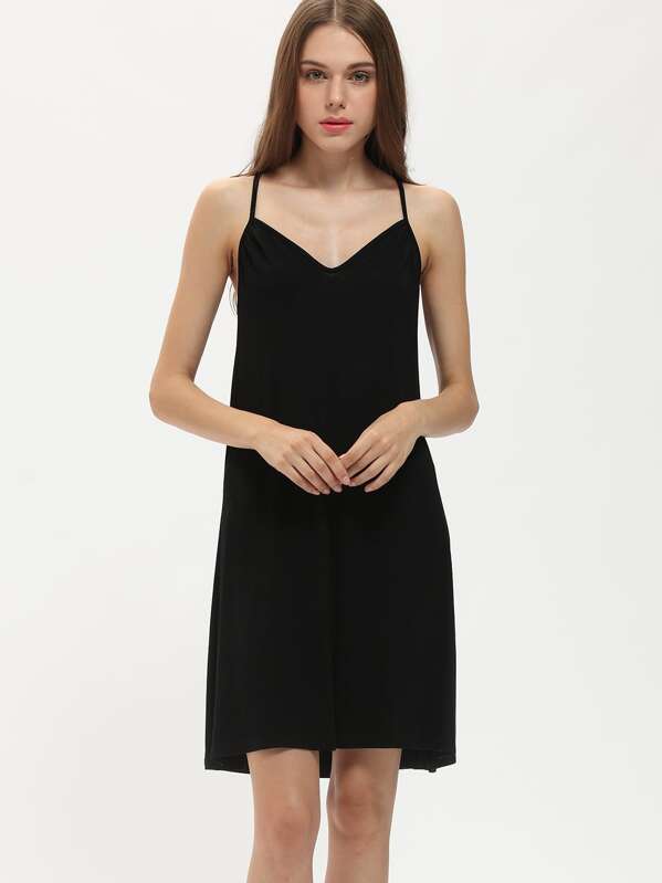 black spaghetti strap loose