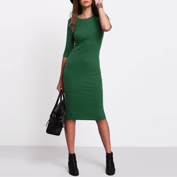 

Slim Fit Knee Length Dress