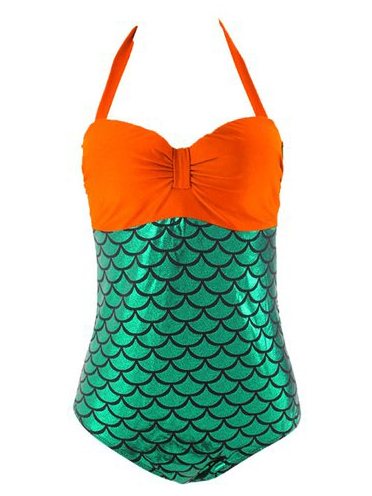 Pieza Halter Sirena Una Naranja Bañador xdBeoC