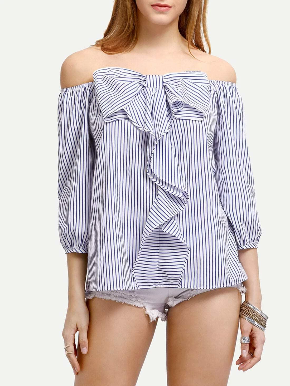 blusa rayas shein