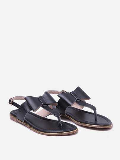 bow tie sandals black bow tie sandals shein sheinside bow tie sandals black bow tie sandals shein sheinside
