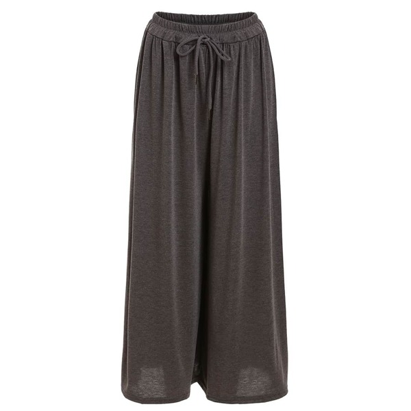 

Wide Leg Jersey Pants, Grey