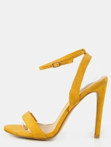 escarpin ouvert jaune