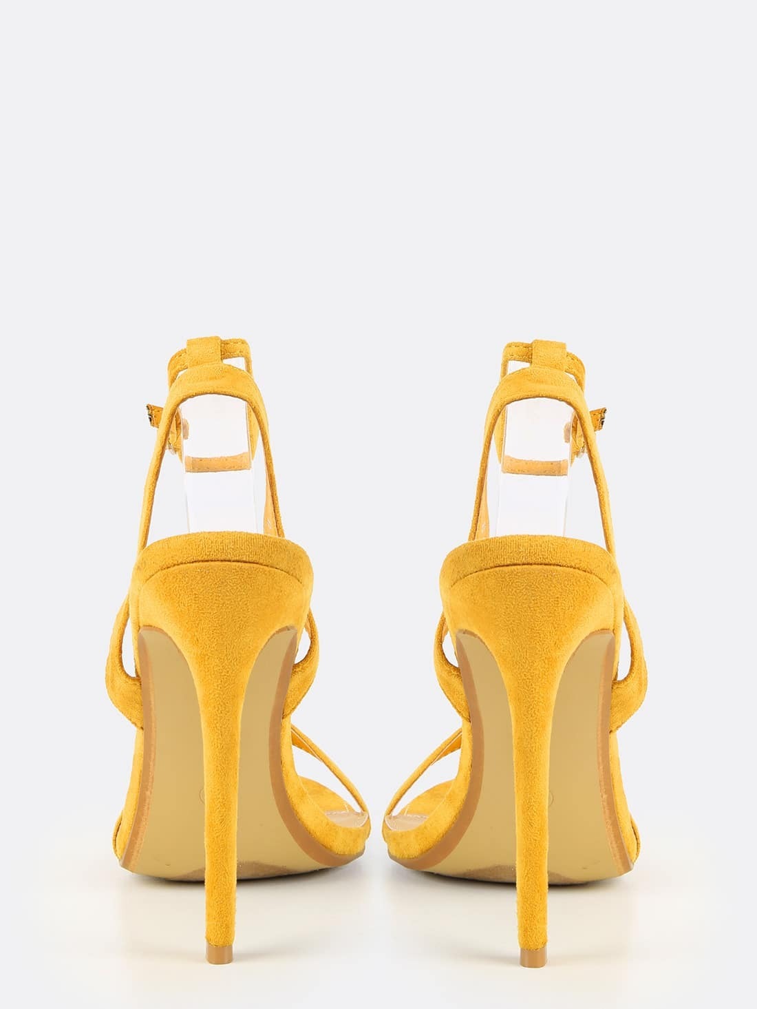 escarpin ouvert jaune