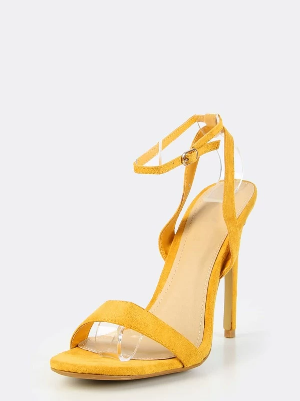 escarpin ouvert jaune