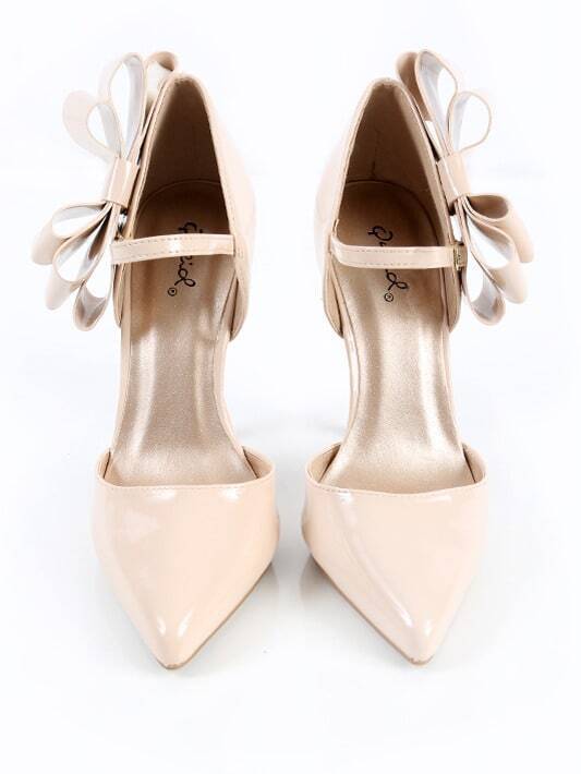Sandalias Diseño Nude Lazo Con Tacón De f7vb6gyY