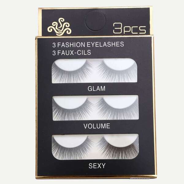 

Natural Long Straight False Eyelashes