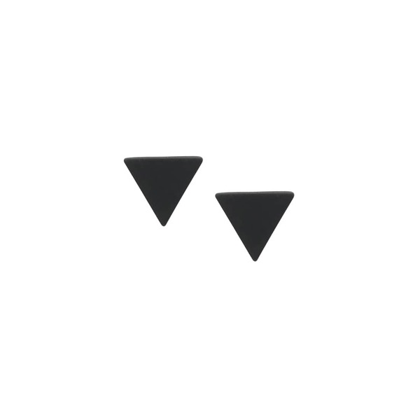 

Black Minimalist Triangle Ear Studs