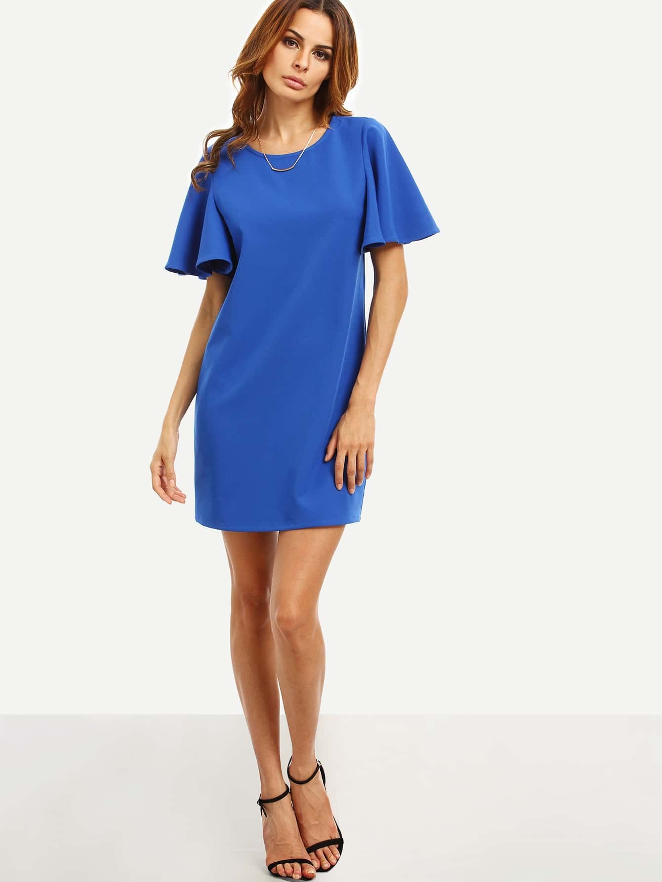 xinva slim flare funnel dress