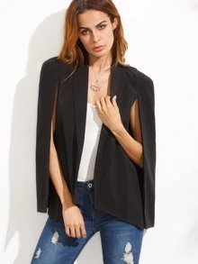 Shawl Collar Cape Sleeve Blazer