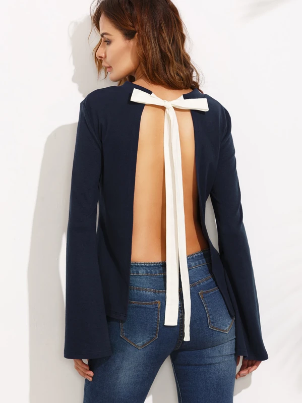blusas espalda descubierta
