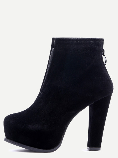 Botines Suede Alto Negro Tacón Alto Suede Botines Tacón TlKJFc1