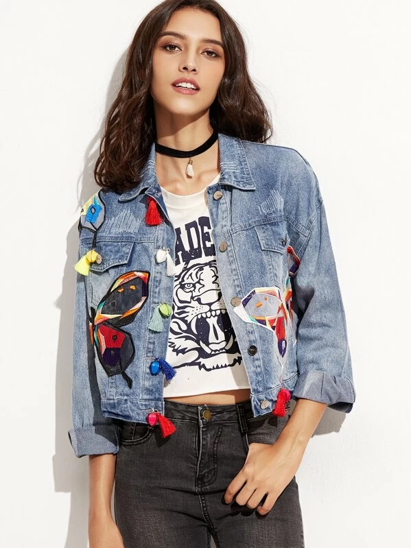 shein jean jacket