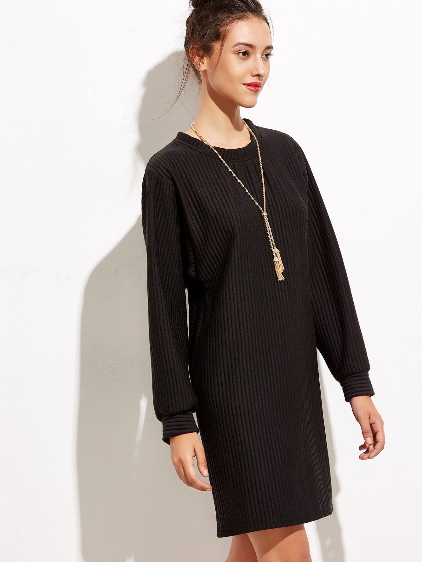 ribbed tunic dress