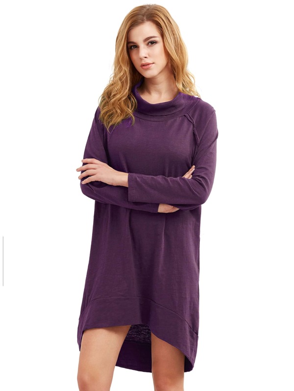 Long Sleeve High Low Dress